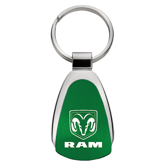 Dodge Ram Keychain & Keyring - Green Teardrop