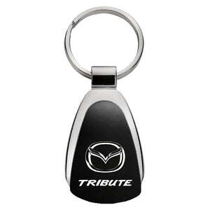 Mazda Tribute Keychain & Keyring - Black Teardrop