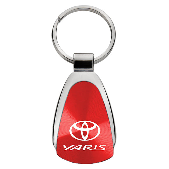 Toyota Yaris Keychain & Keyring - Red Teardrop