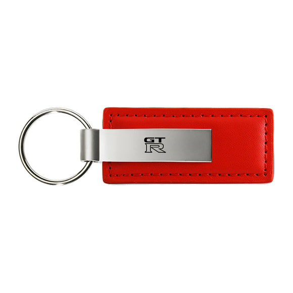 Nissan GTR Keychain & Keyring - Red Premium Leather