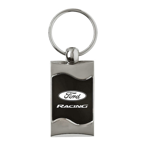 Ford Racing Keychain & Keyring - Black Wave