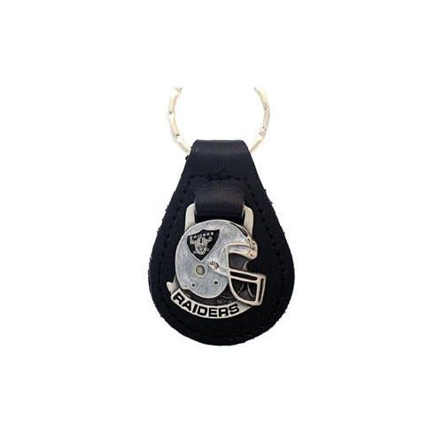 **Oakland Raiders NFL Keychain & Keyring - Leather