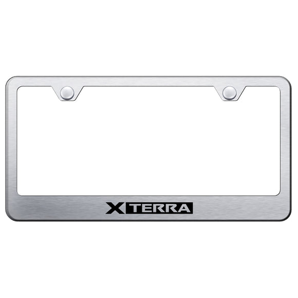 Nissan Xterra Brushed License Plate Frame
