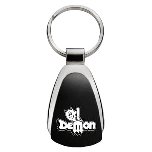 Dodge Dart Demon Keychain & Keyring - Black Teardrop