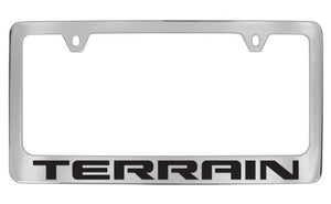 GMC Terrain Chrome Plated Metal License Plate Frame Holder