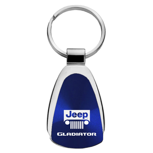 Jeep Gladiator Keychain & Keyring - Blue Teardrop