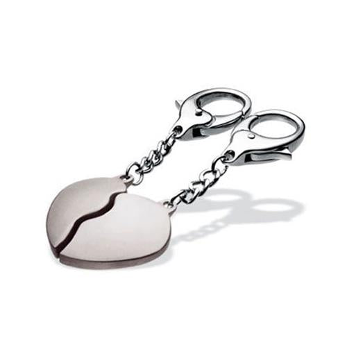 Heart Keychain & Keyring - Broken Two Piece Love Charm