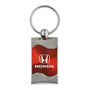 Honda Keychain & Keyring - Red Wave