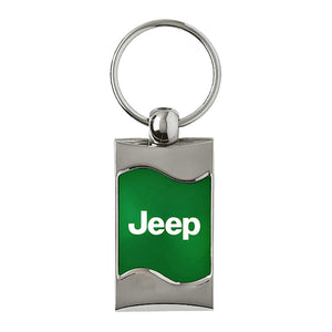 Jeep Keychain & Keyring - Green Wave