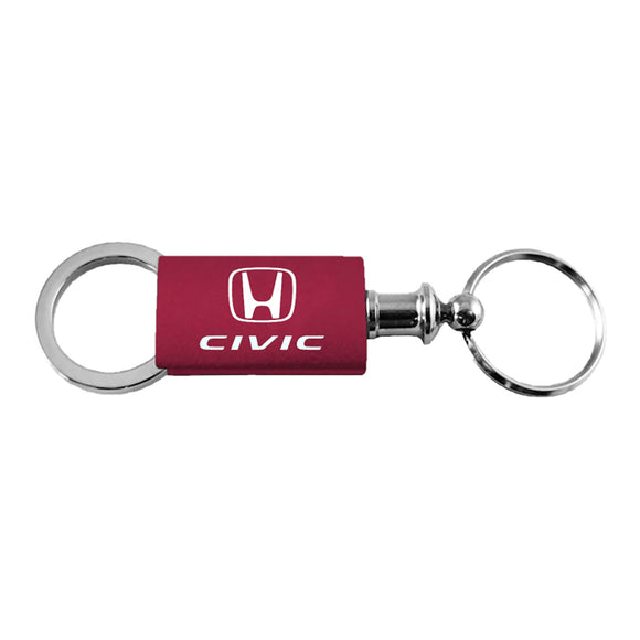Honda Civic Keychain & Keyring - Burgundy Valet