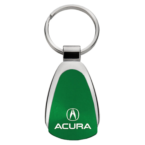 Acura Keychain & Keyring - Green Teardrop