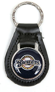 Milwaukee Brewers MLB Keychain & Keyring - Leather