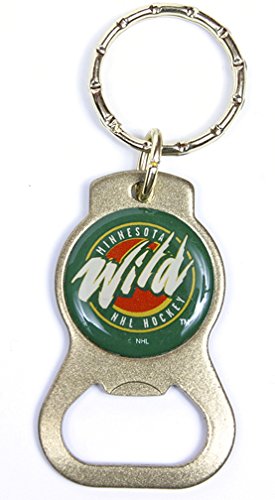 Minnesota Wild NHL Keychain & Keyring - Bottle Opener - Gold