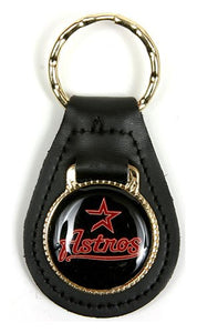 Houston Astros MLB Keychain & Keyring - Leather