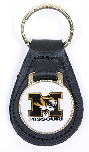 Missouri Tigers Keychain & Keyring - Leather