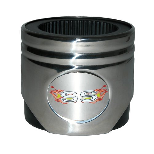 Motorhead Products Stainless Steel Piston Shaped Coozie, General Motors SS Logo