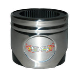 Motorhead Products Stainless Steel Piston Shaped Coozie, General Motors SS Logo