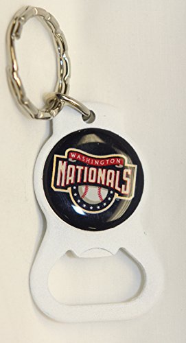 Washington Nationals MLB Keychain & Keyring - Bottle Opener - White