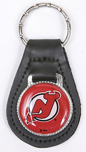 New Jersey Devils NHL Keychain & Keyring - Leather