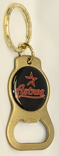 Houston Astros MLB Keychain & Keyring - Bottle Opener - Gold