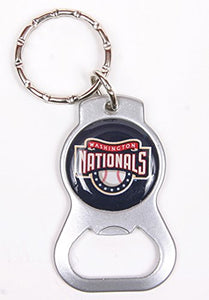 Washington Nationals MLB Keychain & Keyring - Bottle Opener - Silver