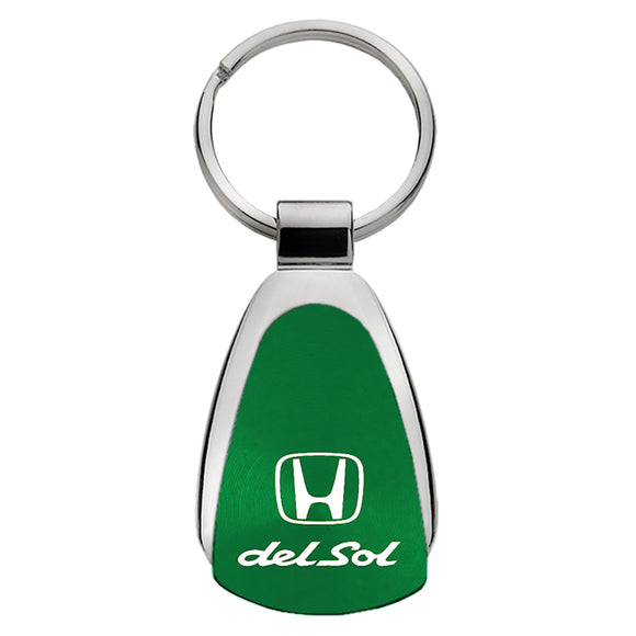 Honda Del Sol Keychain & Keyring - Green Teardrop
