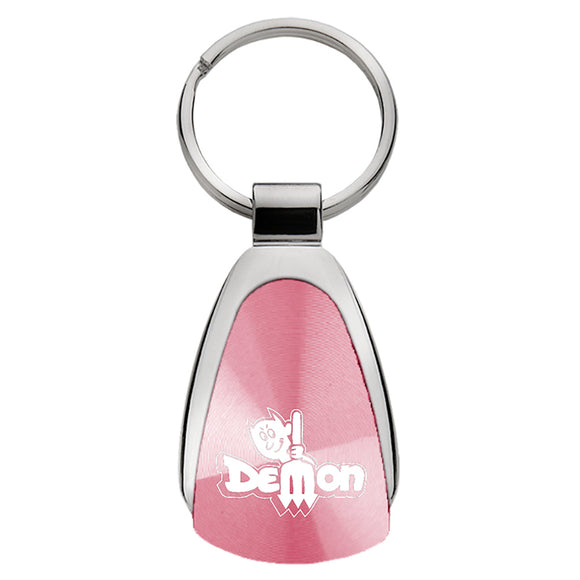 Demon Keychain & Keyring - Pink Teardrop