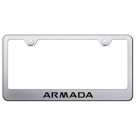 Nissan Armada Brushed License Plate Frame