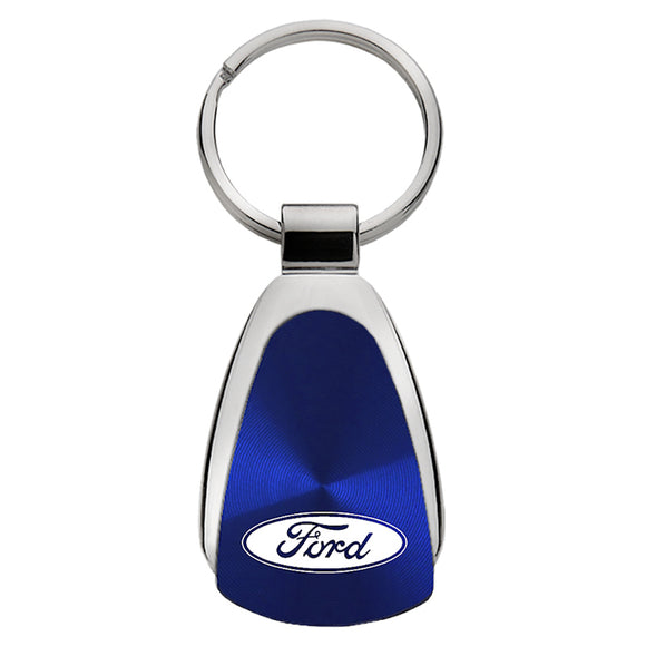 Ford Keychain & Keyring - Blue Teardrop