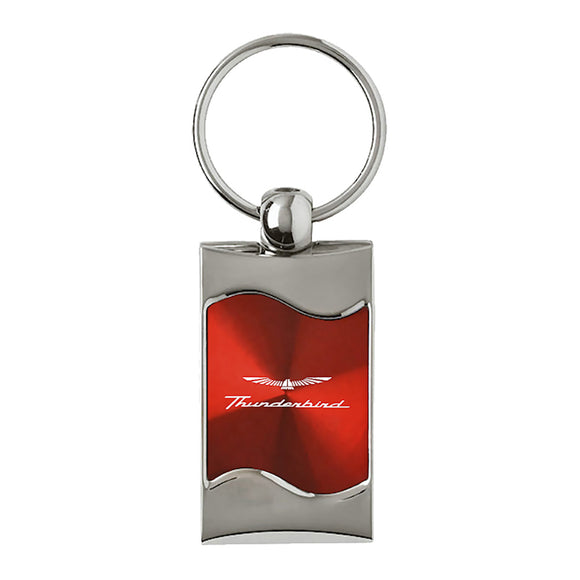 Ford Thunderbird Keychain & Keyring - Red Wave