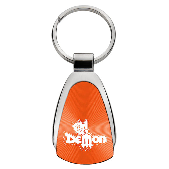 Demon Keychain & Keyring - Orange Teardrop