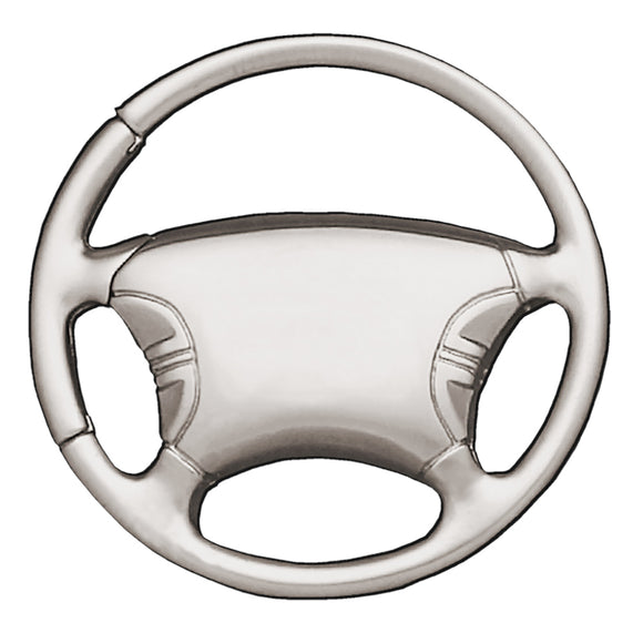 Metal Promotional Keychain & Keyring - Steering Wheel