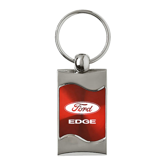 Ford Edge Keychain & Keyring - Red Wave