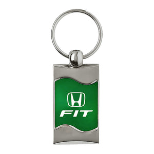 Honda Fit Keychain & Keyring - Green Wave