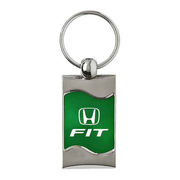 Honda Fit Keychain & Keyring - Green Wave
