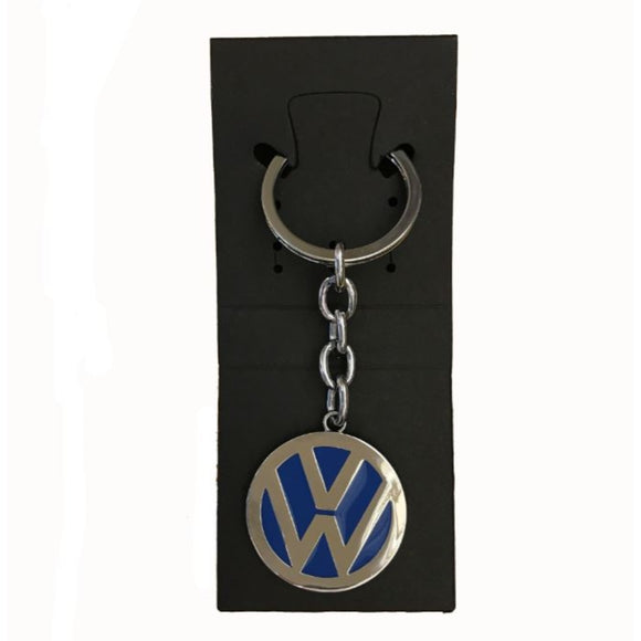 VW Logo Keychain & Keyring - Blue Circular Shaped