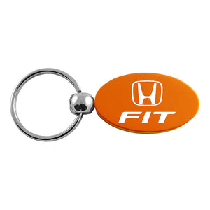 Honda Fit Keychain & Keyring - Orange Oval