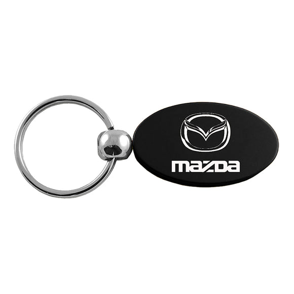 Mazda Keychain & Keyring - Black Oval