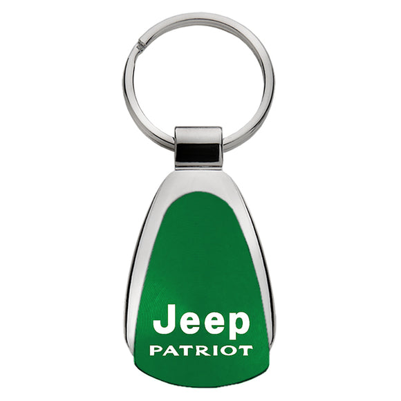 Jeep Patriot Keychain & Keyring - Green Teardrop