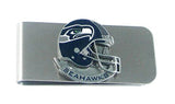 Seattle Seahawks Enameled Pewter Money Clip/Card Holder - NFL Football Fan Sh...