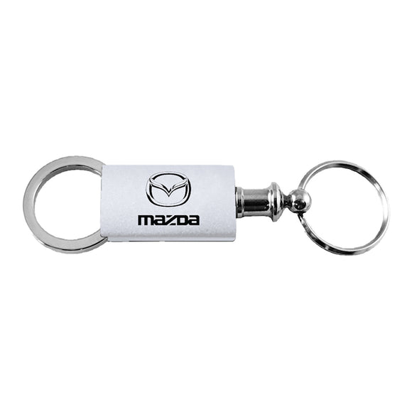 Mazda Keychain & Keyring - Silver Valet
