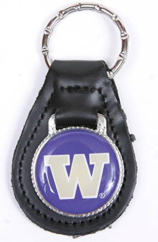 Washington Huskies Keychain & Keyring - Leather