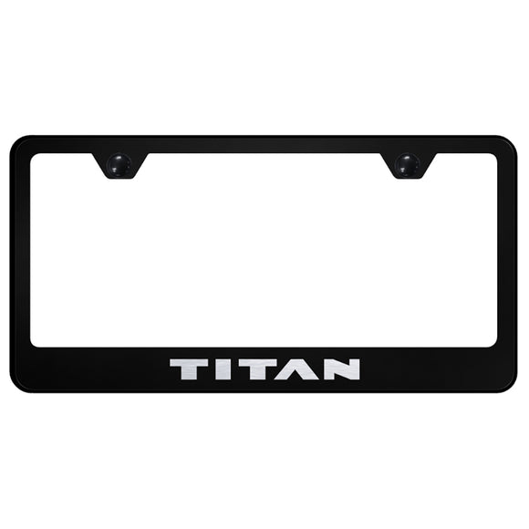 Nissan Titan Black License Plate Frame