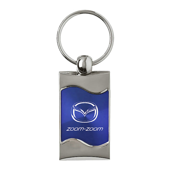 Mazda Zoom Zoom Keychain & Keyring - Blue Wave