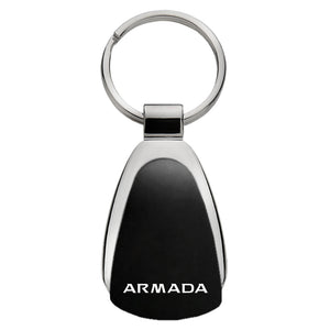 Nissan Armada Black Tear Drop Metal Key Ring
