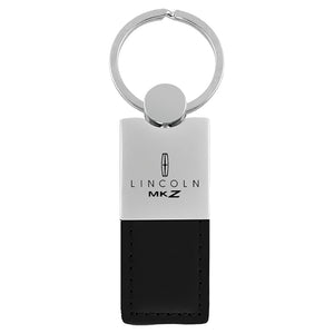 Lincoln MKZ Keychain & Keyring - Duo Premium Black Leather