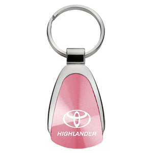 Toyota Highlander Keychain & Keyring - Pink Teardrop
