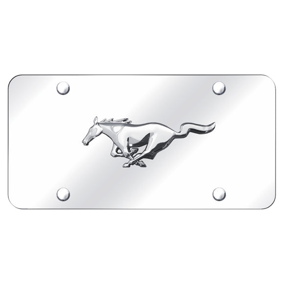 Ford Mustang Horse Chrome on Chrome Plate