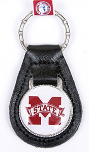 Mississippi State Bulldogs Keychain & Keyring - Leather