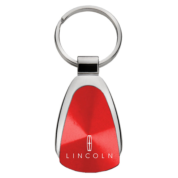 Lincoln Keychain & Keyring - Red Teardrop